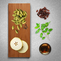 Ingredients for Baked Cardamom Pears.
