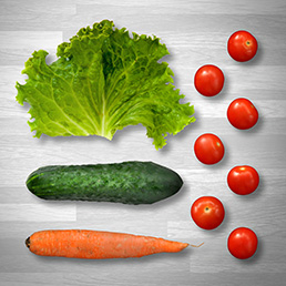 Ingredients for Veggie Salad Wrap.
